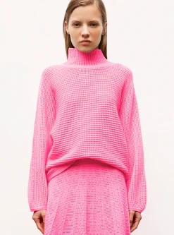 pull oversize maille résille