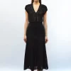 robe en maille cannage ajourée