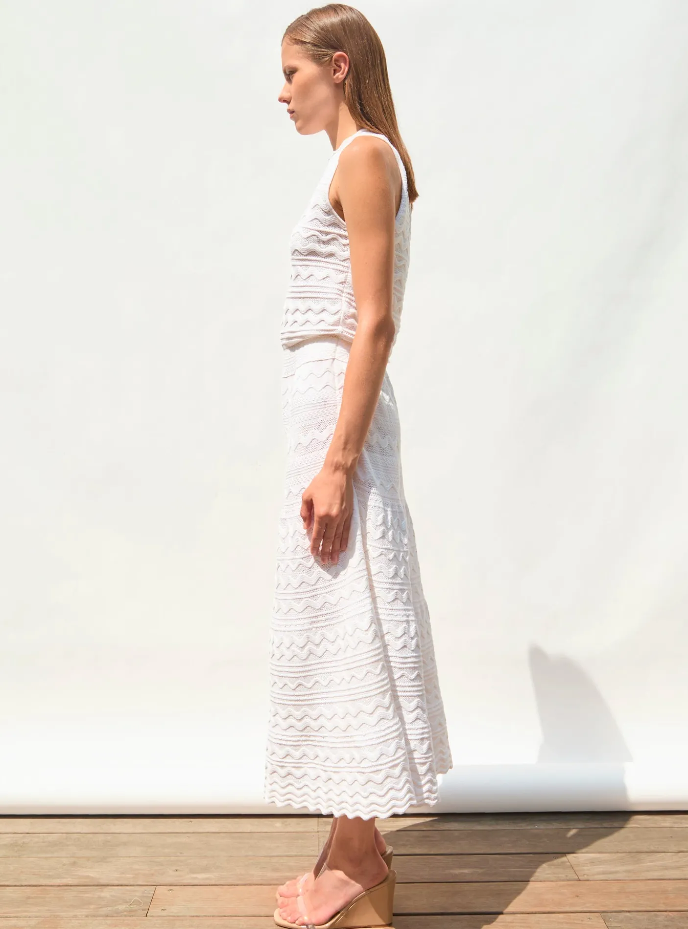 robe longue maille croquet
