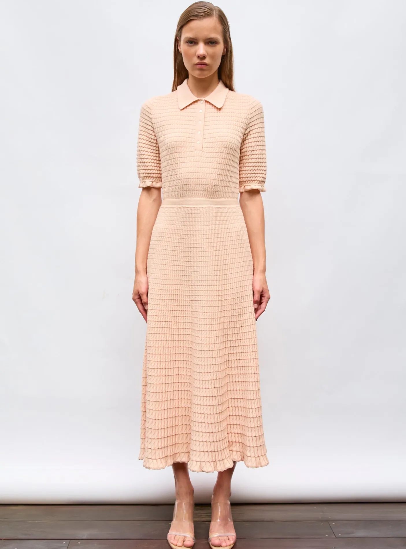 robe longue maille origami