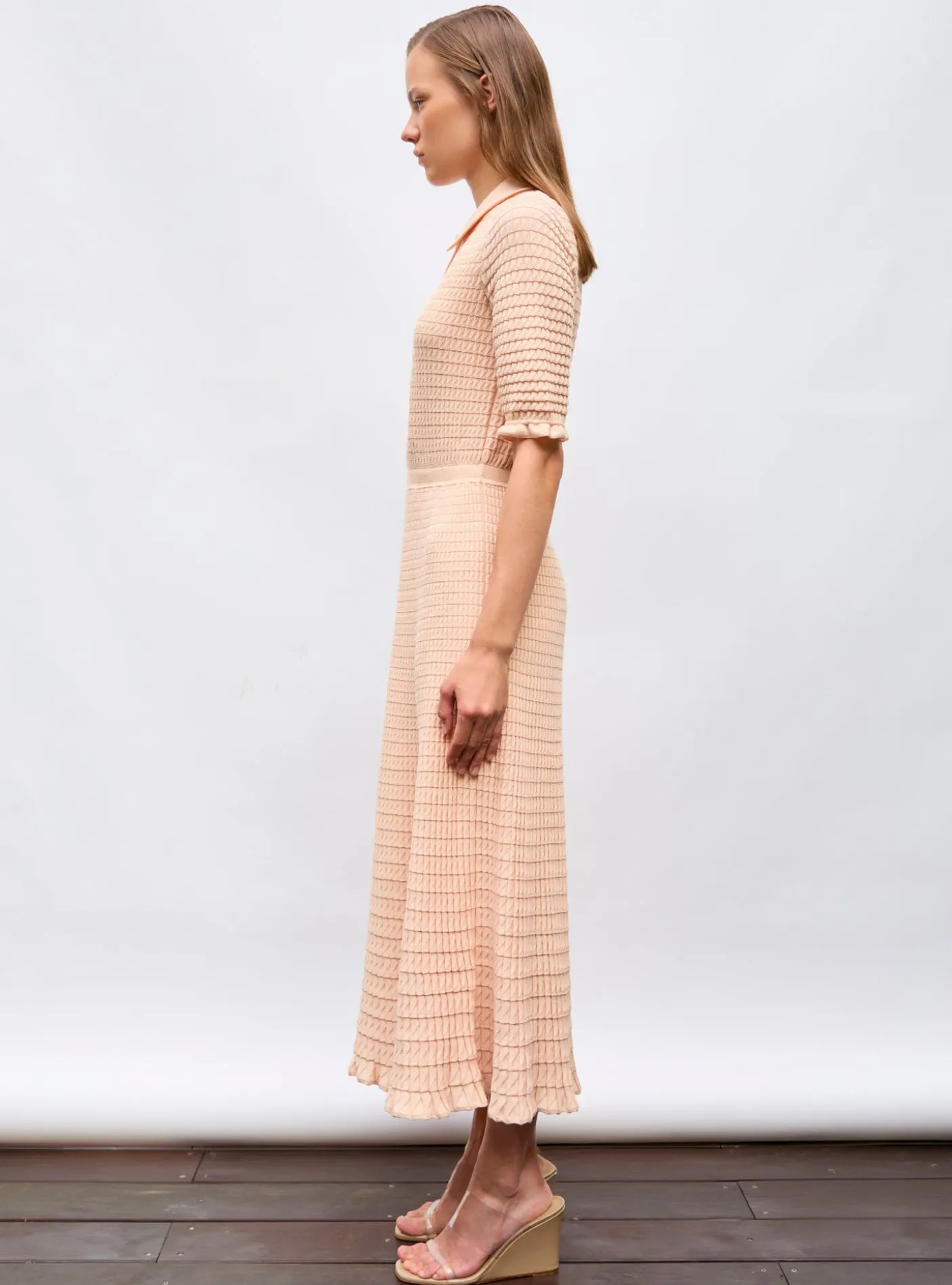 robe longue maille origami
