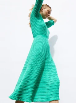 robe longue maille origami