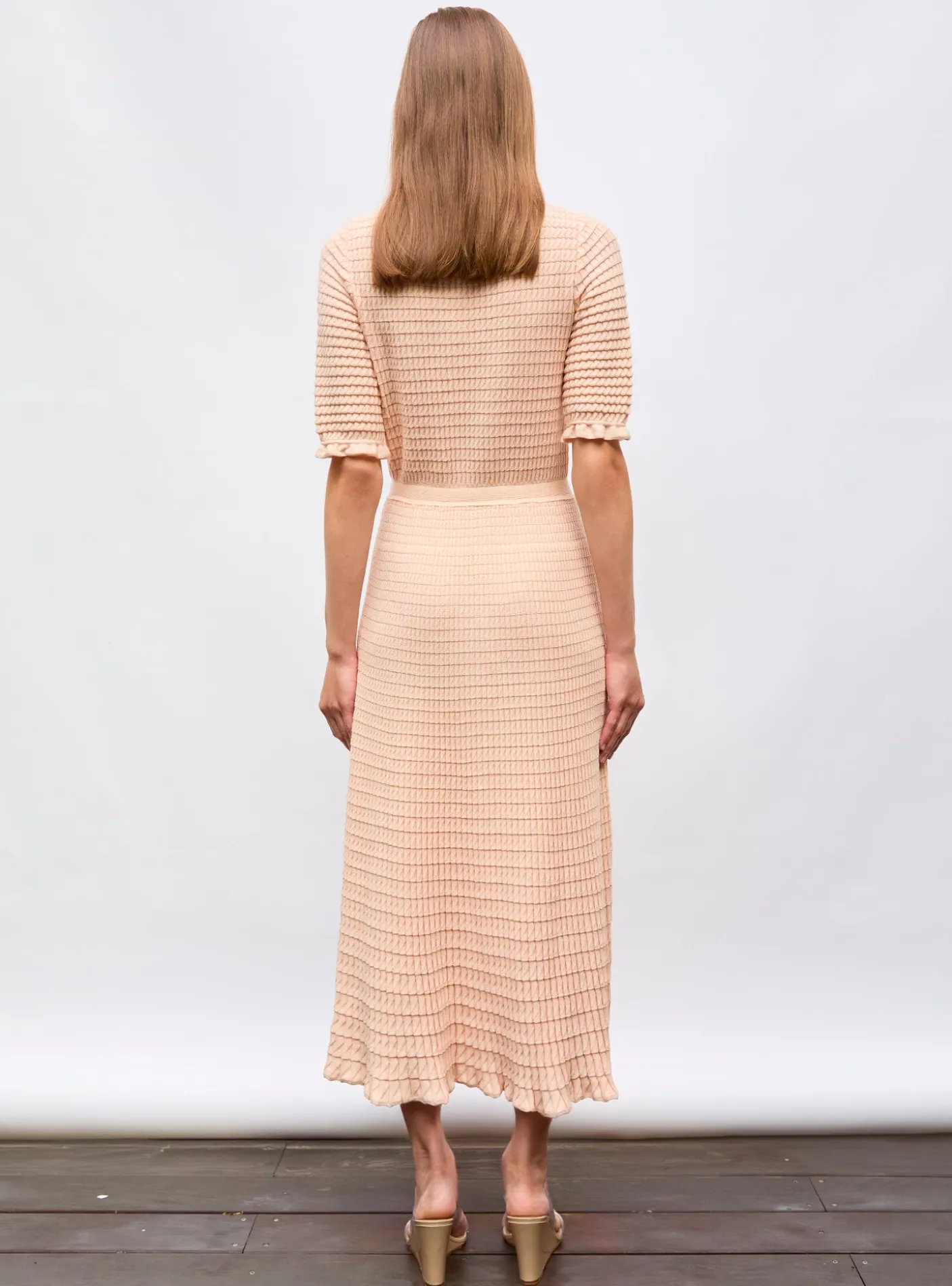 robe longue maille origami