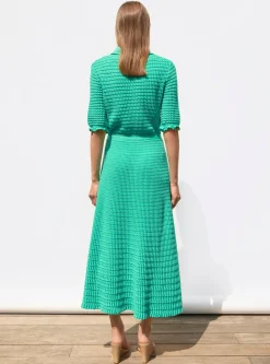 robe longue maille origami