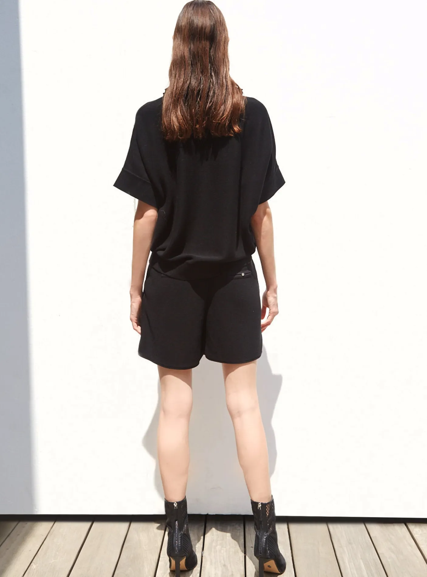 short en maille à plis