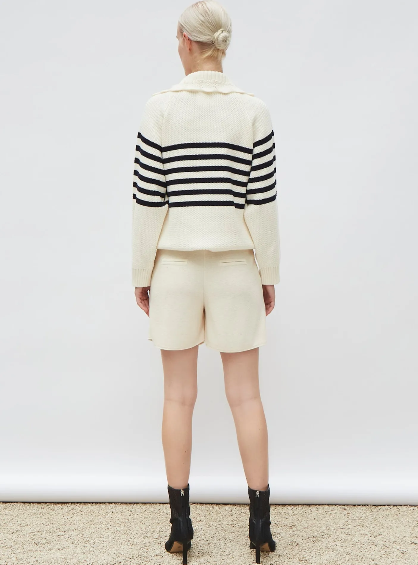 short en maille à plis