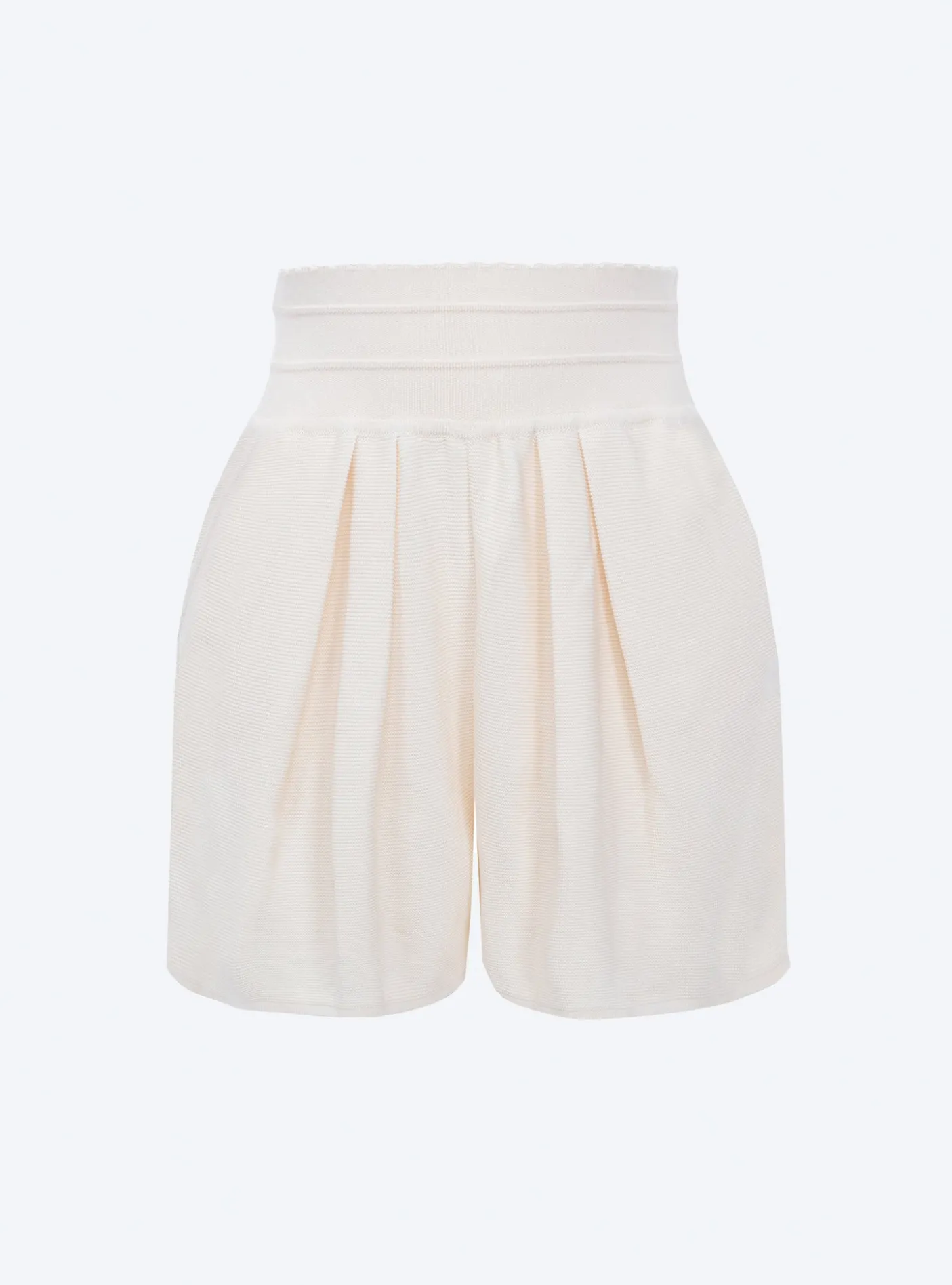 short en maille à plis