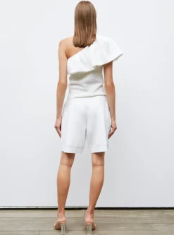 short en maille mini côte piquée
