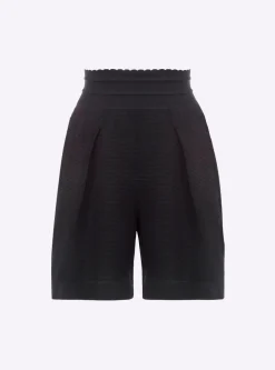 short en maille mini côte piquée