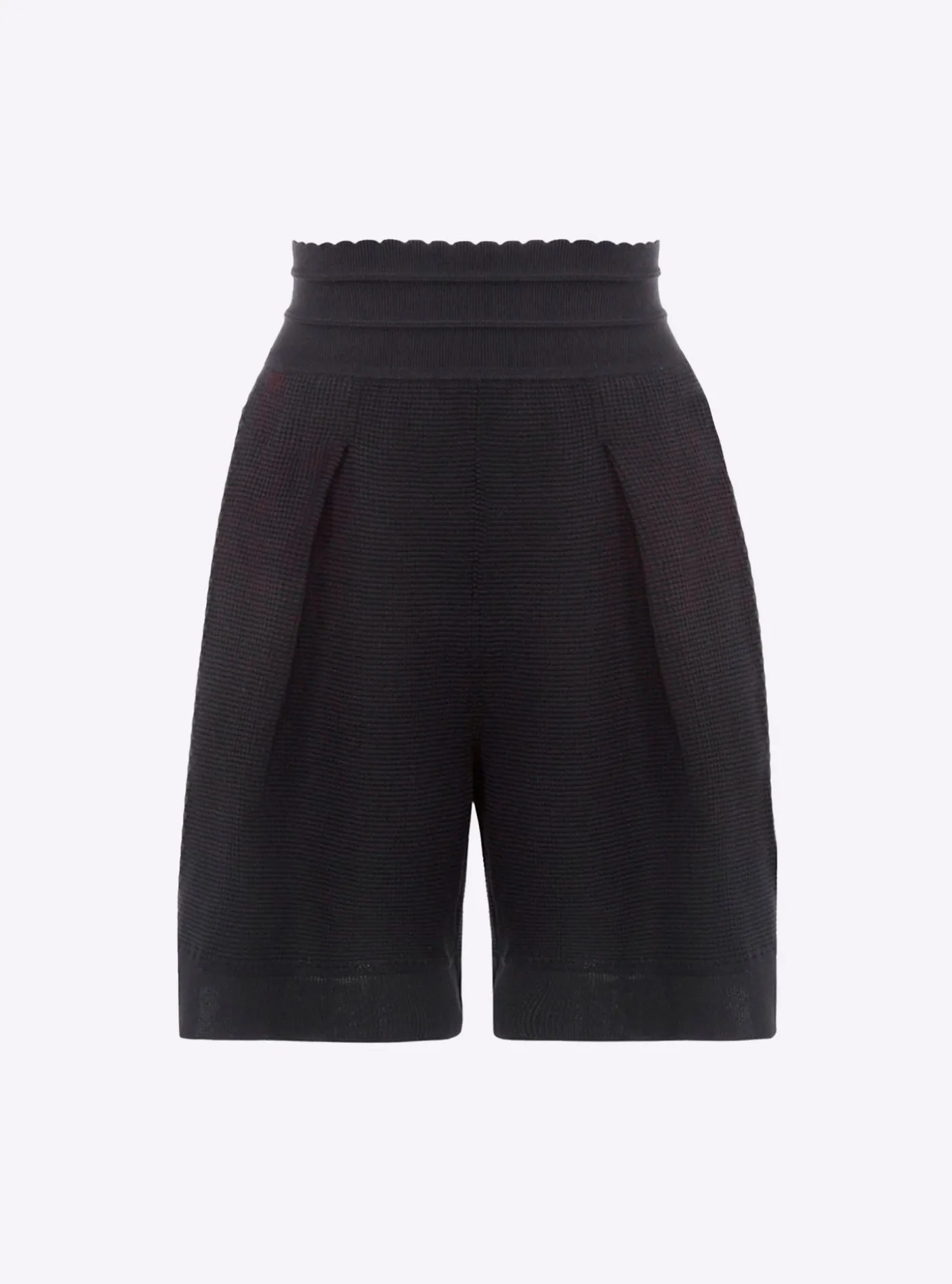 short en maille mini côte piquée