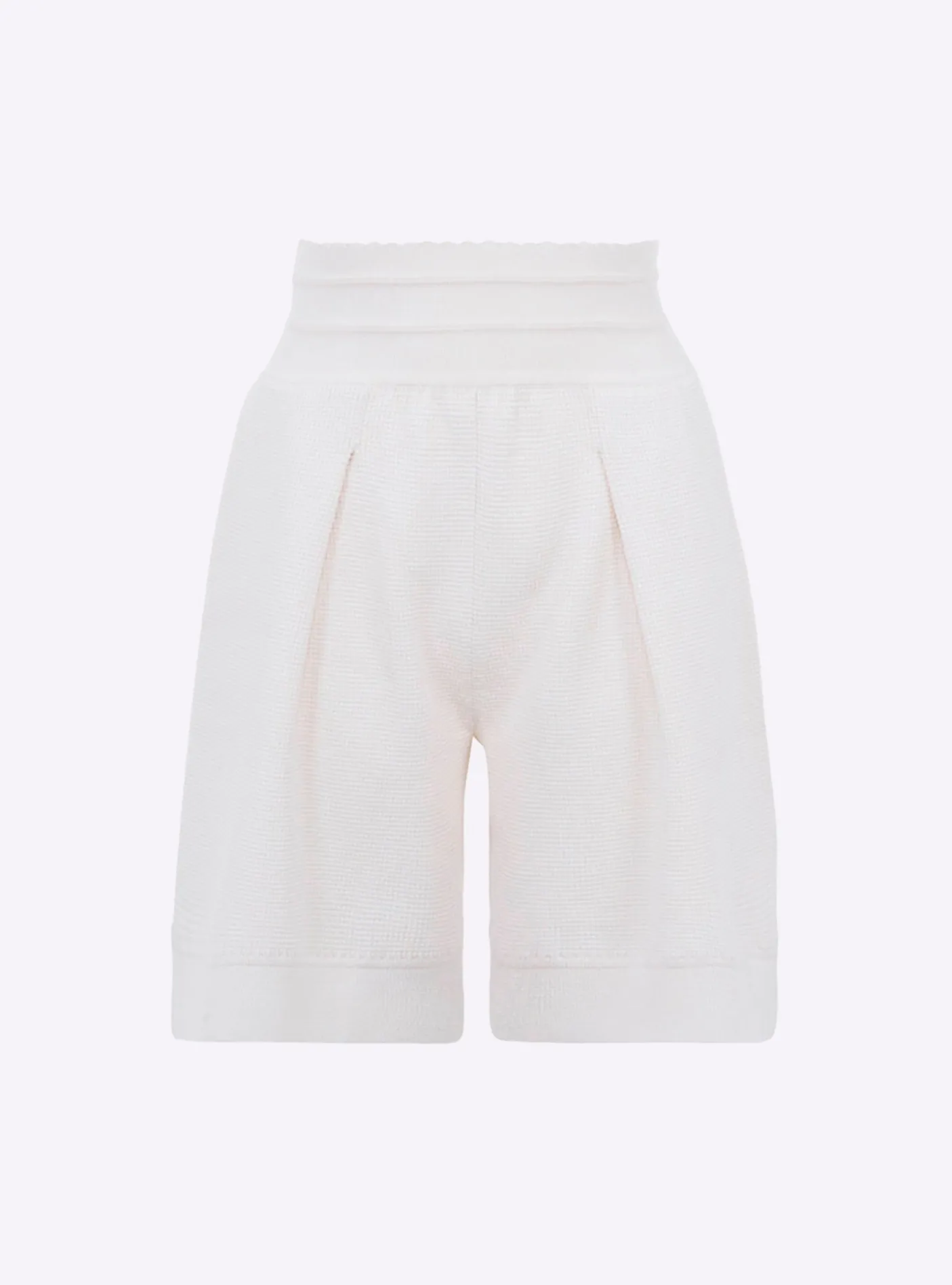 short en maille mini côte piquée