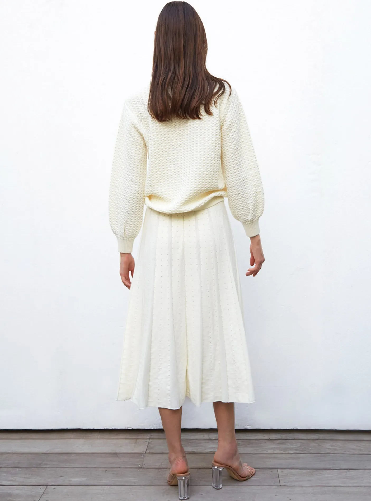 sweater en maille entrelacée