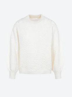 sweater en maille entrelacée