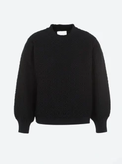 sweater en maille entrelacée