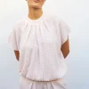 top ample en maille pointelle