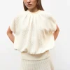 top ample en maille pointelle