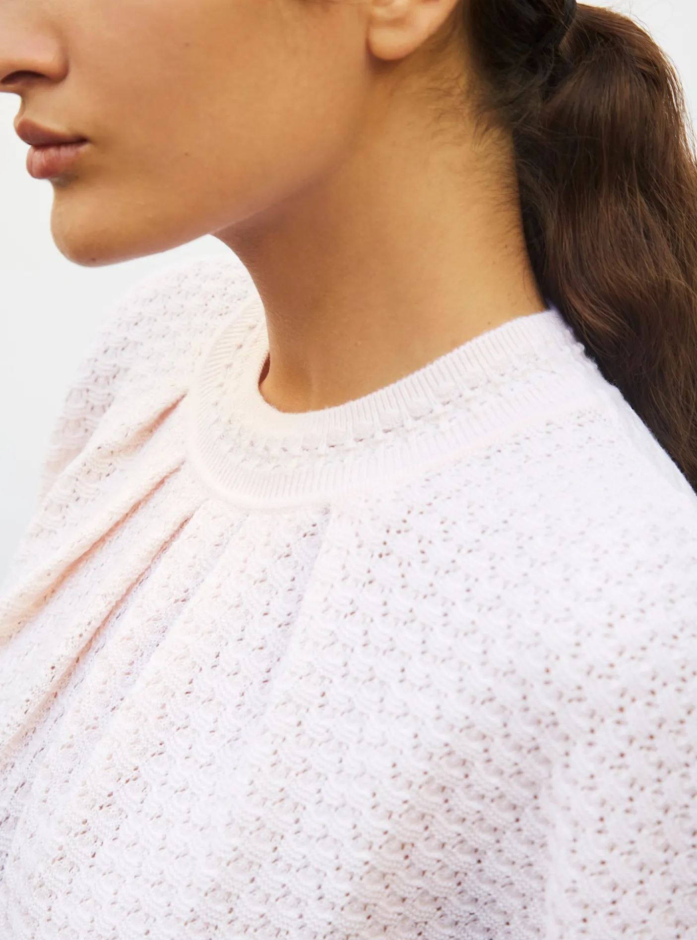 top ample en maille pointelle