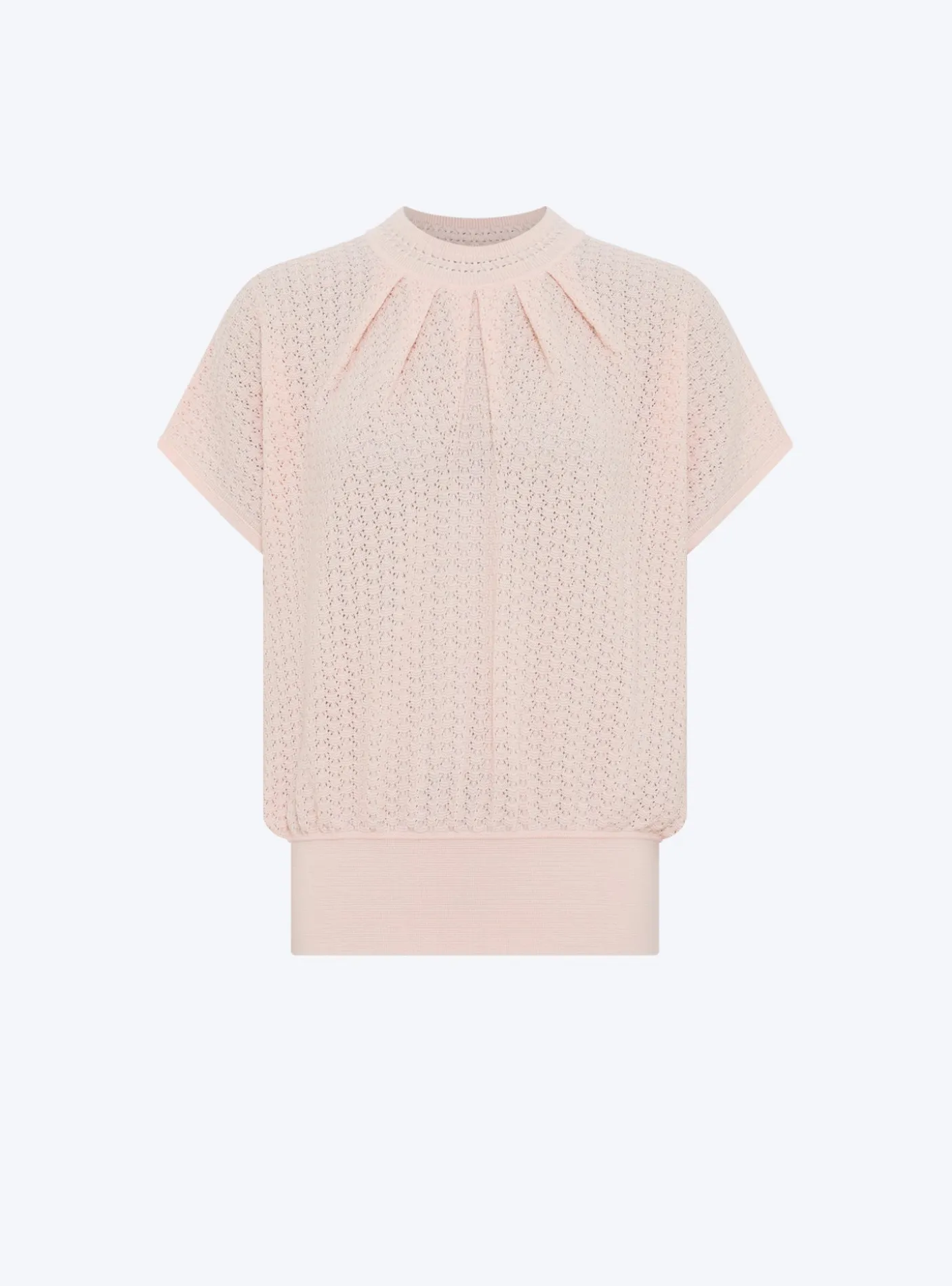 top ample en maille pointelle