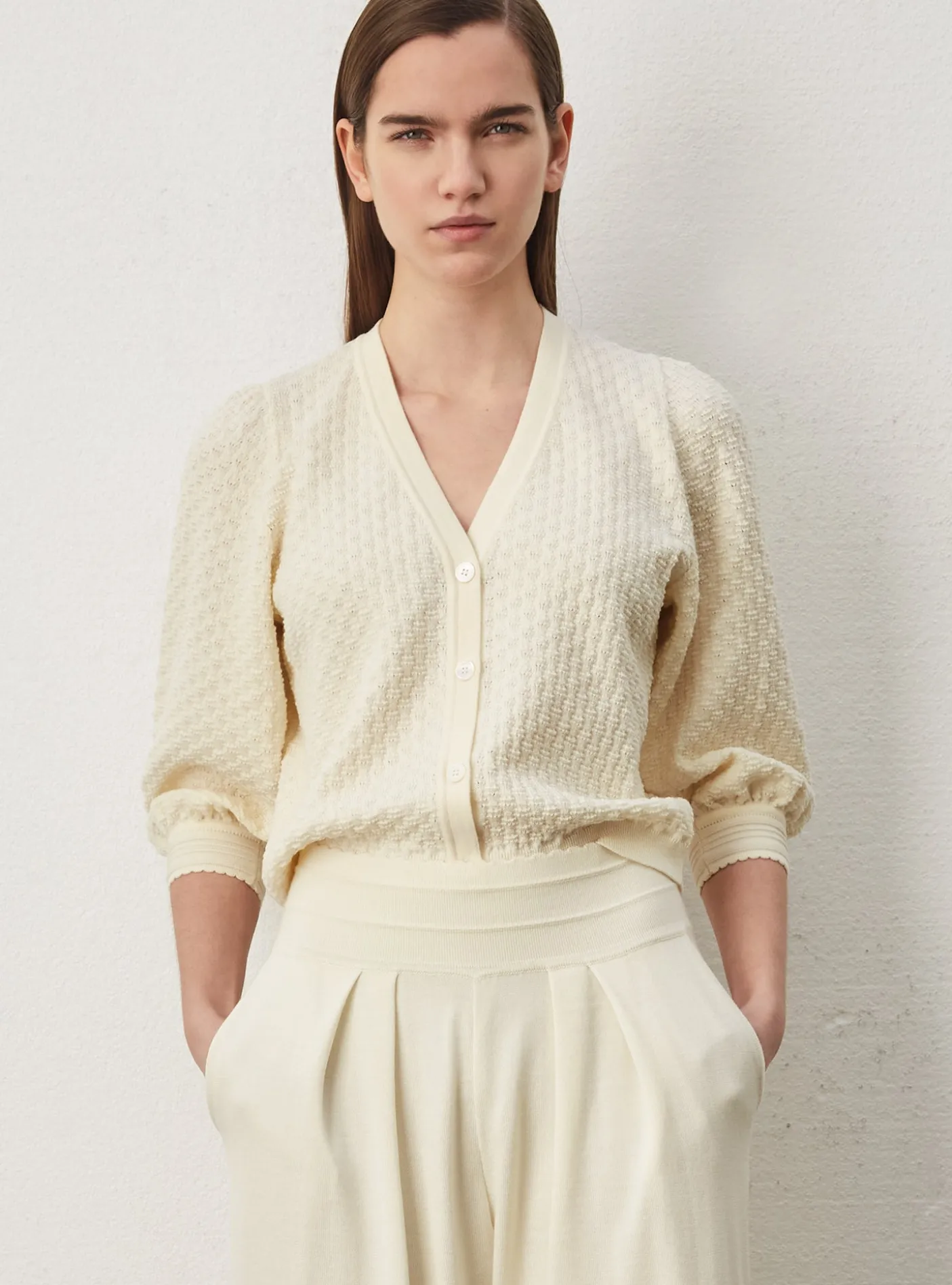 top en maille couture stretch