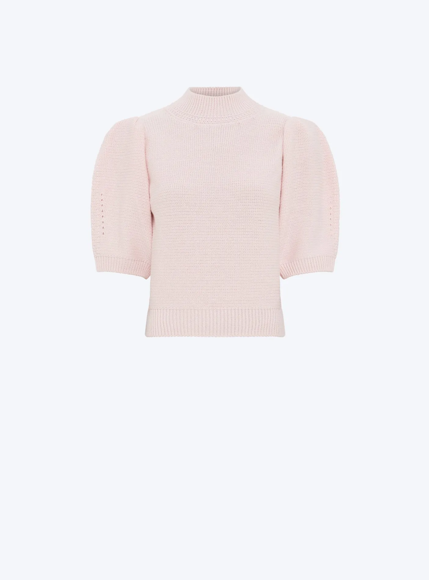 top en maille manches bouffantes
