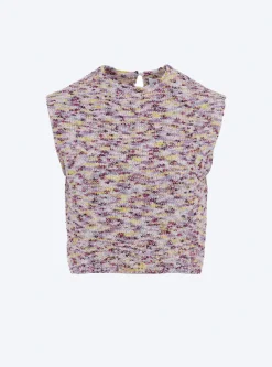 top en maille terrazzo