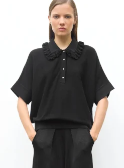 top maille ample à col