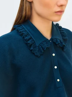 top maille ample à col