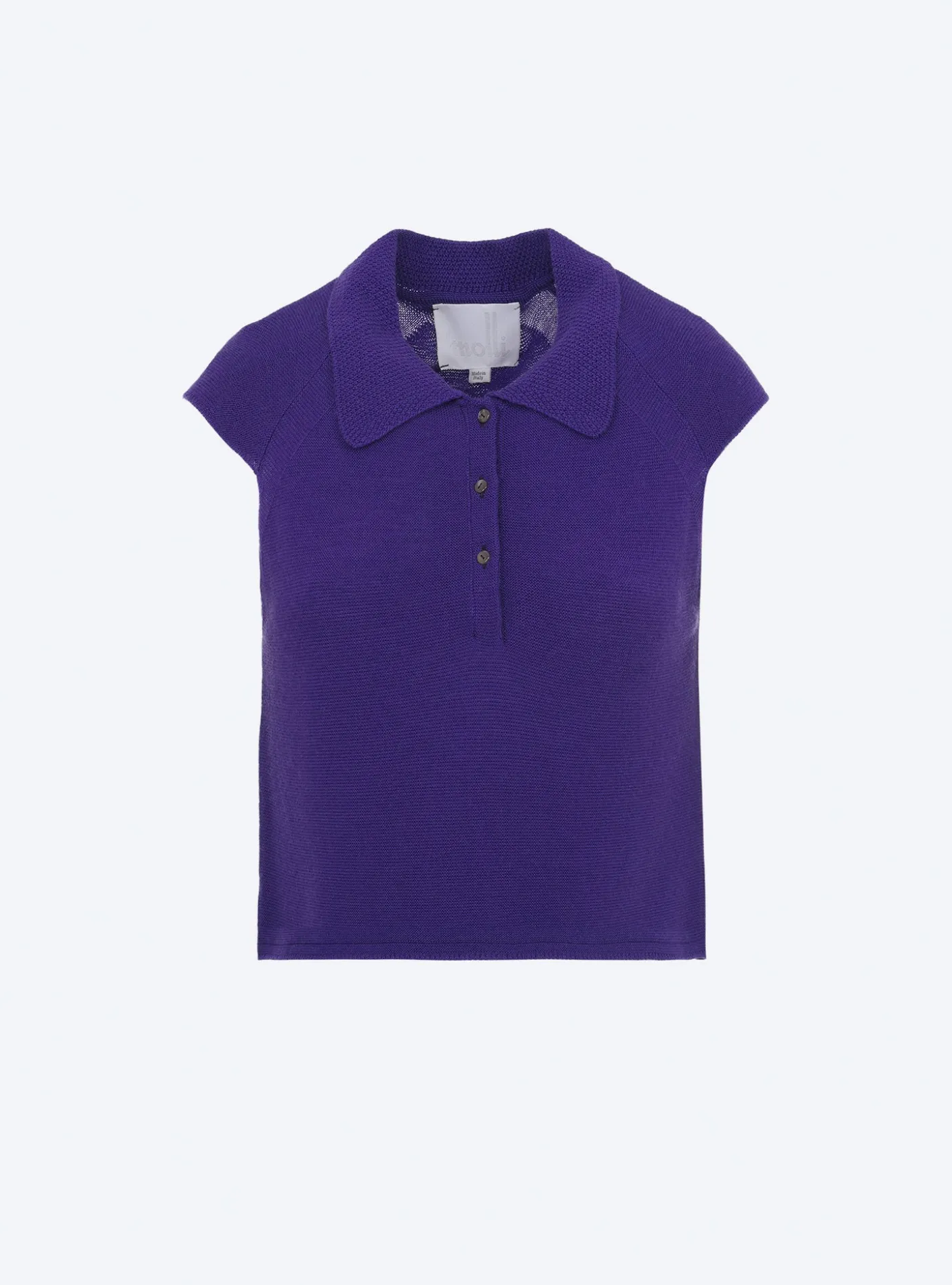 top maille petit col point de riz