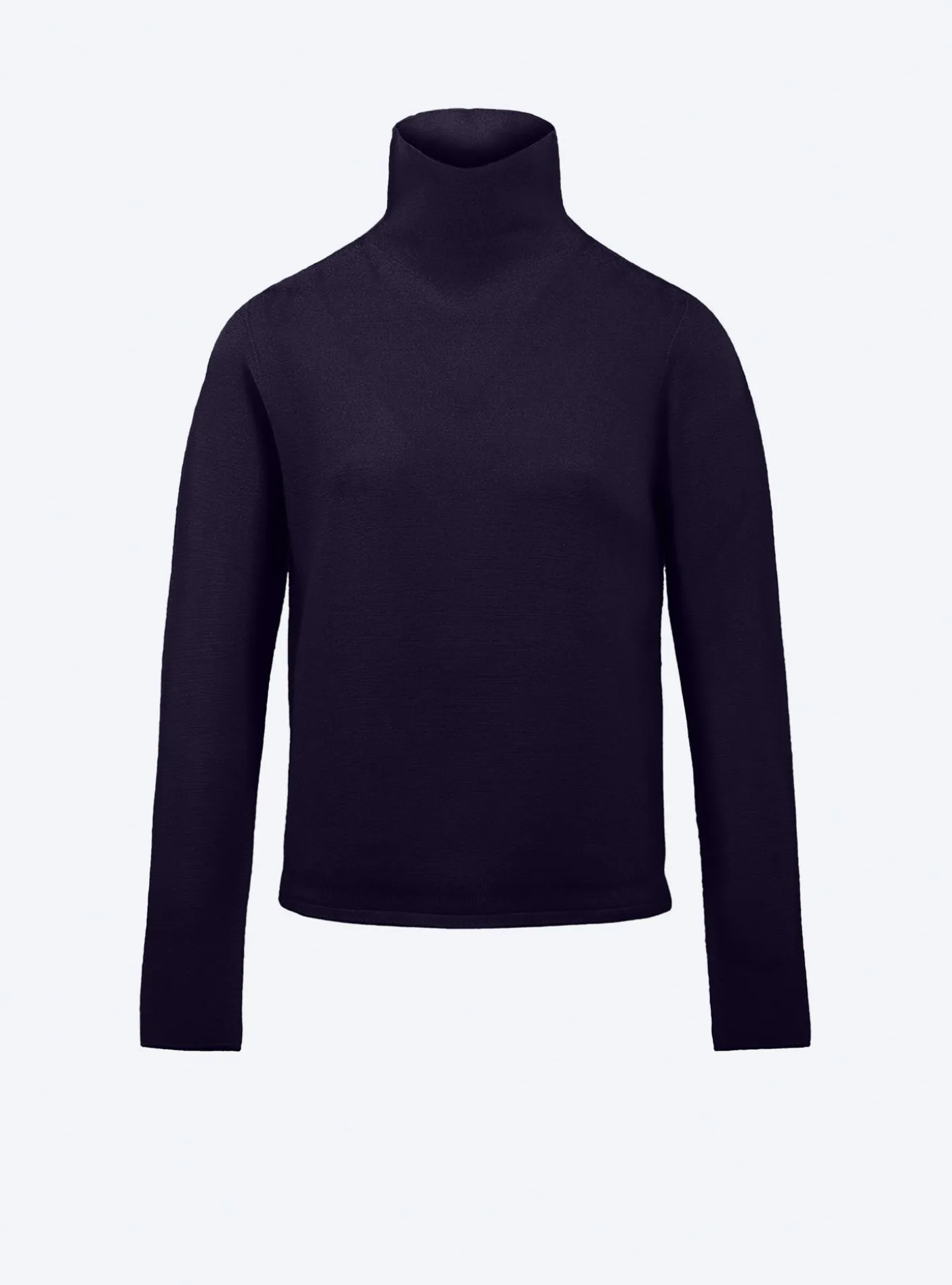 top maille point mousse col montant