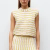 top maille zellige multicolore