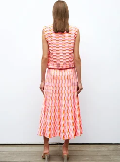 top maille zellige multicolore