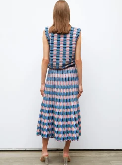 top maille zellige multicolore