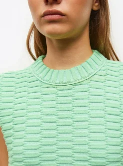 top maille zellige uni