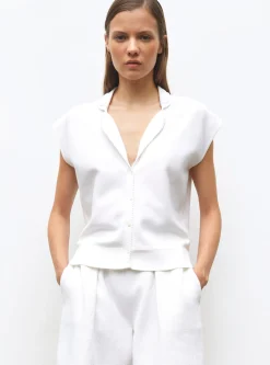 top petit col chemise