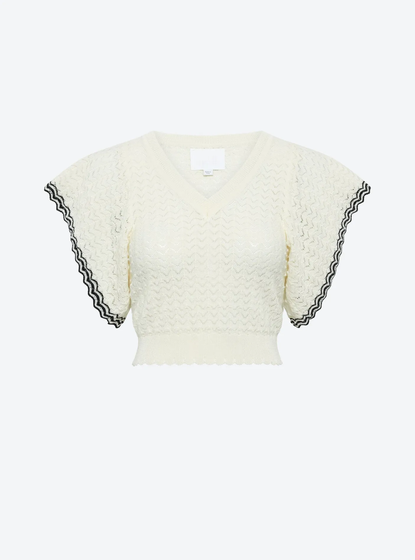 top v maille pointelle