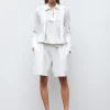 veste en maille mini côte piquée
