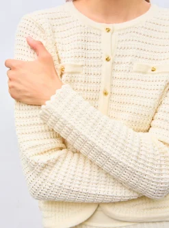 veste maille gaufrée