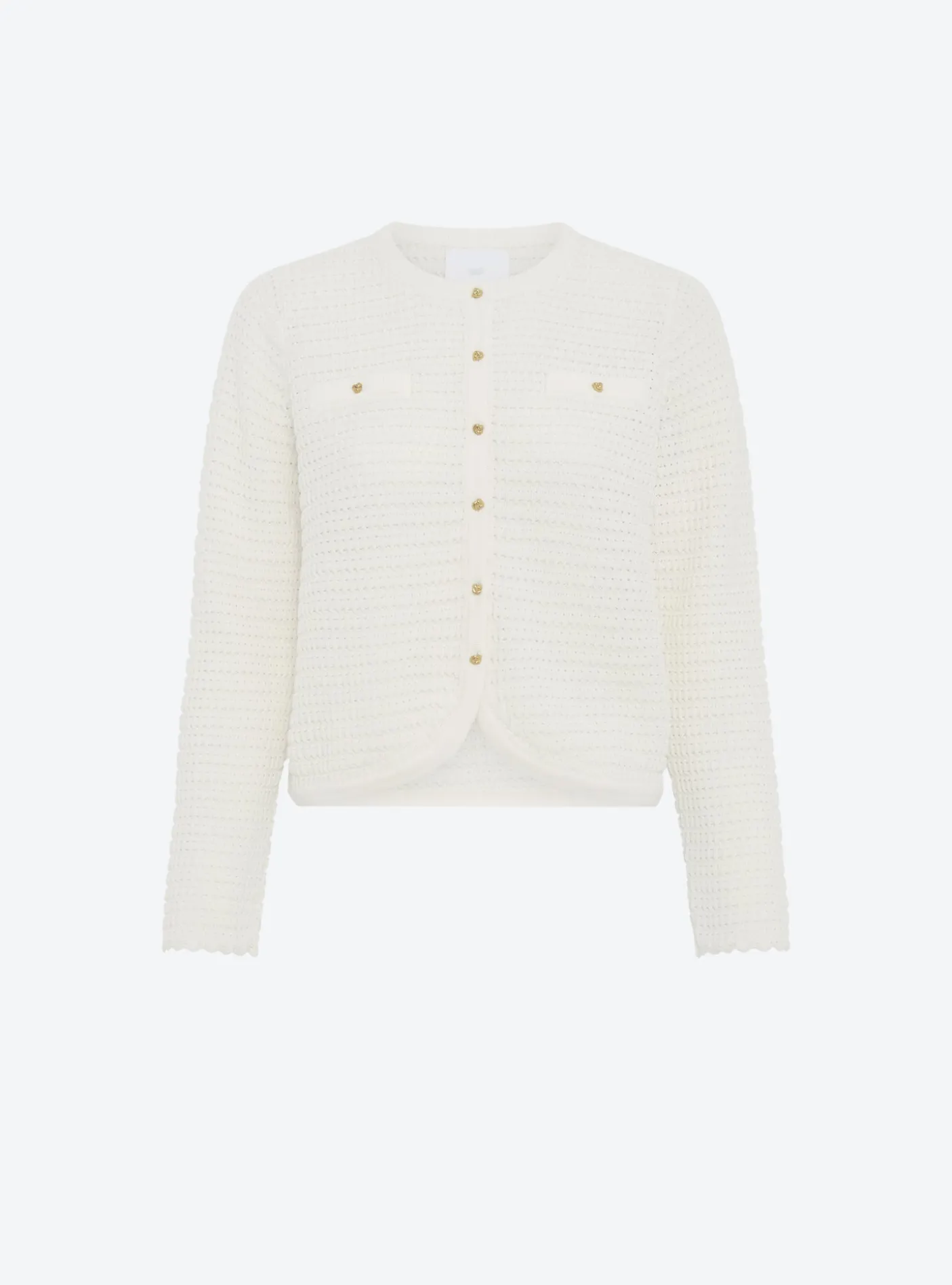 veste maille gaufrée